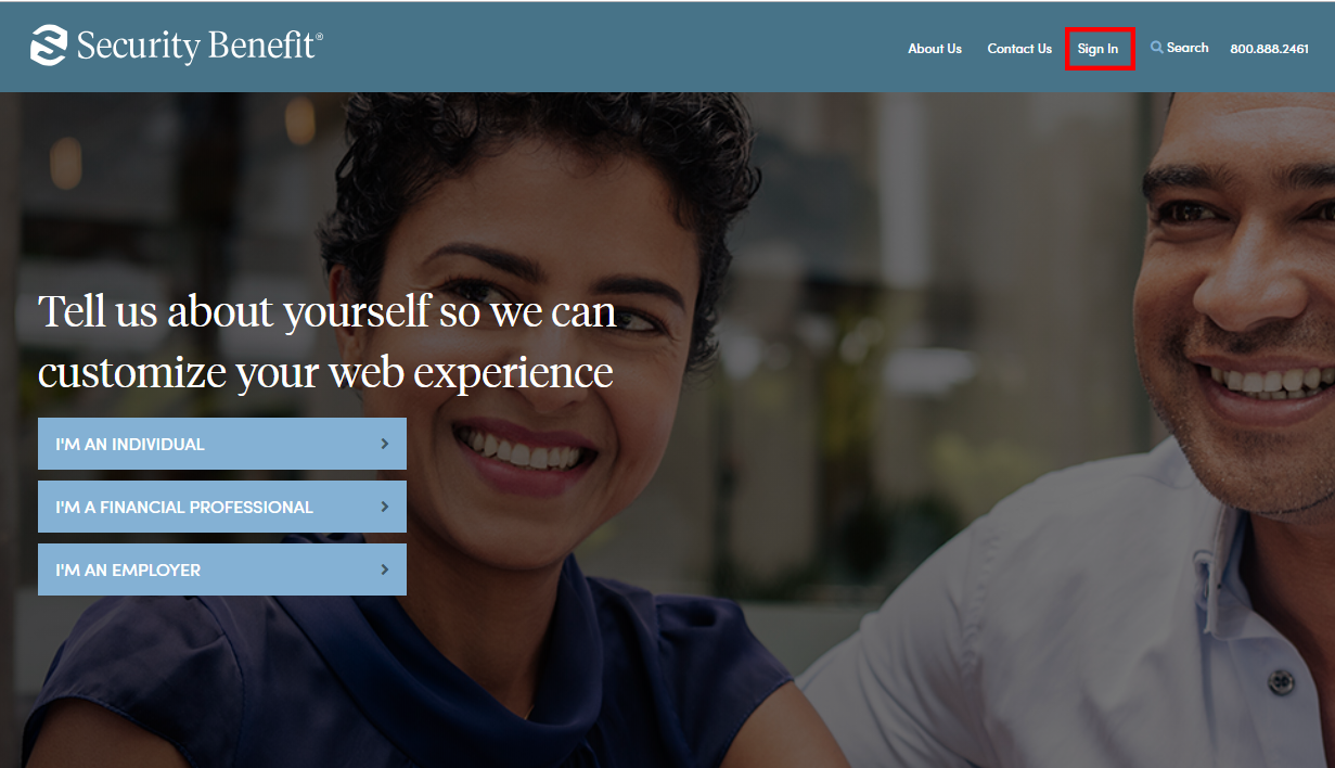 Security Benefit Homepage
